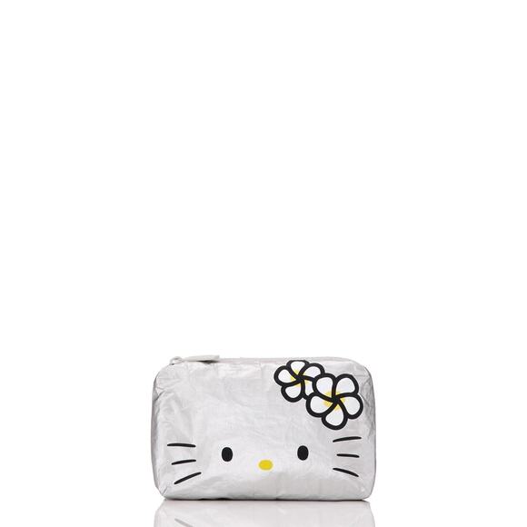 Aloha Collection• Supercute Edition Mini Pouch Hello KITTY FACE ON SILVER - Picture 3 of 12